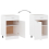 VidaXL vidaXL Kitchen Cabinet White Engineered Wood Kitchen Storage Shelf Organiser 8