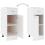 VidaXL vidaXL Kitchen Cabinet White Engineered Wood Cupboard Sideboard Side Cabinet 8