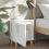 VidaXL vidaXL Bed Cabinet with Solid Wood Legs White Side Bedroom Table Nightstand 5