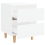 VidaXL vidaXL Bed Cabinet with Solid Pinewood Legs White Side Cabinet Nightstand 7