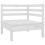 VidaXL vidaXL Solid Pinewood Garden Lounge Set 3 Piece White Outdoor Sofa Seating 3