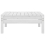 VidaXL vidaXL Solid Pinewood Garden Lounge Set 3 Piece White Outdoor Sofa Seating 9