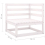 VidaXL vidaXL Garden Corner Sofa Outdoor Sofa Sectional Sofa White Solid Wood Pine 5