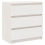 VidaXL vidaXL Solid Pinewood Bedside Cabinet White Nightstand Couch Drawer Cabinet 3