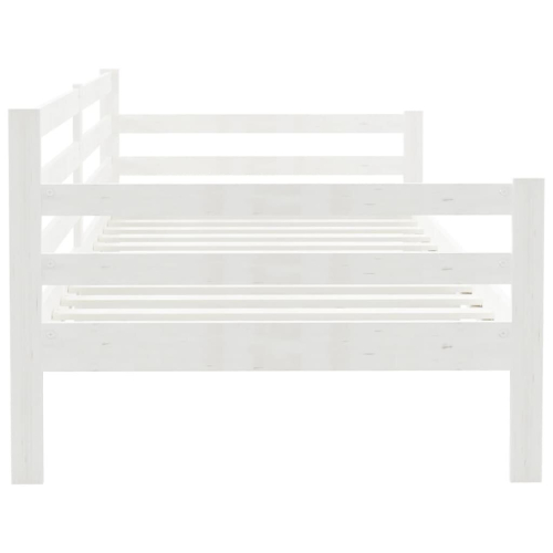 VidaXL Łóżko dzienne, białe, lite drewno sosnowe, 90x200 cm 2