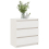 VidaXL vidaXL Solid Pinewood Bedside Cabinet White Nightstand Couch Drawer Cabinet 4