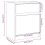 VidaXL (white, 1) vidaXL 1/2x Solid Pinewood Bedside Cabinet Wooden Bedside Table Multi Colours 5