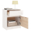VidaXL (white, 1) vidaXL 1/2x Solid Pinewood Bedside Cabinet Wooden Bedside Table Multi Colours 6