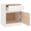 VidaXL (white, 1) vidaXL 1/2x Solid Pinewood Bedside Cabinet Wooden Bedside Table Multi Colours 7