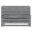 VidaXL vidaXL Solid Pinewood Pull-out Day Bed 2x(90x200) cm Grey Wooden Sleepover Bed 9