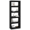 VidaXL vidaXL Solid Wood Pine Book Cabinet/Room Divider Black Home Organiser Shelf 8