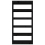 VidaXL vidaXL Solid Wood Pine Book Cabinet/Room Divider Black Indoor Storage Shelf 6