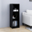 VidaXL (black) vidaXL Solid Pinewood Book Cabinet/Room Divider Storage Rack Multi Colours 4