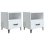VidaXL (high gloss white, 2) vidaXL 1/2x Bedside Cabinet Engineered Wood End Table Nightstand Multi Colours 4