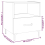 VidaXL (high gloss white, 2) vidaXL 1/2x Bedside Cabinet Engineered Wood End Table Nightstand Multi Colours 6