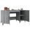 VidaXL (Grey sonoma) vidaXL Desk Engineered Wood Office Computer Study Writing Desk Multi Colours 7