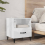 VidaXL (high gloss white, 2) vidaXL 1/2x Bedside Cabinet Engineered Wood End Table Nightstand Multi Colours 10