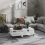 VidaXL vidaXL Coffee Table High Gloss White Engineered Wood Couch End Indoor Table 5