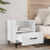VidaXL (high gloss white, 2) vidaXL 1/2x Bedside Cabinet Engineered Wood End Table Nightstand Multi Colours 11