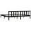 VidaXL vidaXL Solid Pinewood Bed Frame Black 200x200 cm Furniture Bedstead Bed Base 7