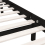 VidaXL vidaXL Solid Pinewood Bed Frame Black 200x200 cm Furniture Bedstead Bed Base 8