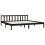 VidaXL vidaXL Solid Pinewood Bed Frame Black 200x200 cm Furniture Bedstead Bed Base 4