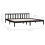 VidaXL vidaXL Solid Pinewood Bed Frame Black 200x200 cm Furniture Bedstead Bed Base 5