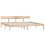 VidaXL (brown, 180 x 200 cm) vidaXL Solid Wood Pine Bed Frame Wooden Platform Bedstead Multi Colours/Sizes 4