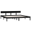 VidaXL (black, 180 x 200 cm) vidaXL Solid Wood Pine Bed Frame Wooden Platform Bedstead Multi Colours/Sizes 4