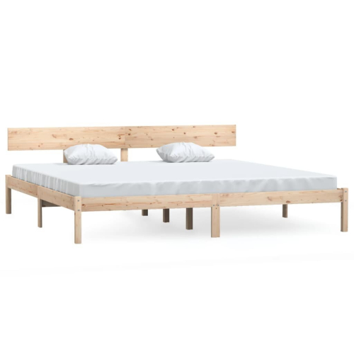 VidaXL (brown, 180 x 200 cm) vidaXL Solid Wood Pine Bed Frame Wooden Platform Bedstead Multi Colours/Sizes 2