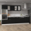 VidaXL vidaXL Kitchen Cabinet Black Engineered Wood Kitchen Storage Shelf Organiser 5