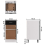VidaXL vidaXL Kitchen Cabinet Black Engineered Wood Kitchen Storage Shelf Organiser 6