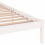 VidaXL (white, 200 x 200 cm) vidaXL Bed Frame Bedroom Bedstead Bed Base Mattress Foundation Solid Wood Pine 7