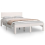 VidaXL (white, 4ft small double) vidaXL Bed Frame Bedroom Bed Base Bedstead Mattress Foundation Solid Wood 3
