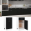 VidaXL vidaXL Kitchen Cabinet Black Engineered Wood Kitchen Storage Shelf Organiser 4