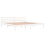 VidaXL (white, 200 x 200 cm) vidaXL Bed Frame Bedroom Bedstead Bed Base Mattress Foundation Solid Wood Pine 4