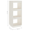 VidaXL (white, 40 x 35 x 103 cm) vidaXL Solid Pinewood Book Cabinet/Room Divider Multi Colours Multi Sizes 9