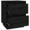 VidaXL (black, 2) vidaXL 1/2x Solid Wood Pine Bedside Cabinet Storage Side Cabinet Multi Colours 9