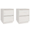 VidaXL (white, 2) vidaXL 1/2x Solid Wood Pine Bedside Cabinet Storage Side Cabinet Multi Colours 3