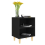 VidaXL vidaXL Bed Cabinet with Solid Wood Legs Black Side Bedroom Table Nightstand 10