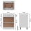 VidaXL vidaXL Kitchen Cabinet White Engineered Wood Kitchen Storage Shelf Organiser 11