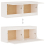 VidaXL (white, 2) vidaXL Wall Cabinet Hanging Storage Cabinet Wall Cupboard Solid Wood Pine 10