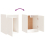 VidaXL (white, 2) vidaXL Wall Cabinet Hanging Storage Cabinet Wall Cupboard Solid Wood Pine 9