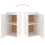 VidaXL (white, 2) vidaXL Wall Cabinet Hanging Storage Cabinet Wall Cupboard Solid Wood Pine 11