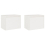 VidaXL (white, 2) vidaXL Wall Cabinet Hanging Storage Cabinet Wall Cupboard Solid Wood Pine 3