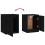 VidaXL (black, 2) vidaXL Wall Cabinet Hanging Storage Cabinet Wall Cupboard Solid Wood Pine 10