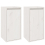 VidaXL (white, 2) vidaXL Wall Cabinet Hanging Storage Cabinet Wall Cupboard Solid Wood Pine 3