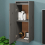 VidaXL (grey, 1) vidaXL 1/2x Solid Wood Pine Wall Cabinet Shelf Hanging Wall Unit Multi Colours 4