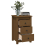 VidaXL (honey brown, 2) vidaXL 1/2x Solid Wood Pine Bedside Cabinet Side Table Cabinet Multi Colours 10