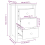 VidaXL (honey brown, 2) vidaXL 1/2x Solid Wood Pine Bedside Cabinet Side Table Cabinet Multi Colours 5